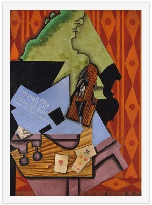 Houseart Violin and playing cards on the table, Juan Gris, Διάσημοι ζωγράφοι, 15 x 20 εκ.