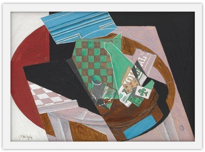 Houseart Checkerboard and Playing Cards, Juan Gris, Διάσημοι ζωγράφοι, 20 x 15 εκ.