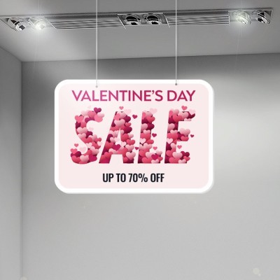 Houseart Valentine\'s Day Sale up to 70%, Αγίου Βαλεντίνου, Καρτολίνες κρεμαστές, 70 x 50 εκ.